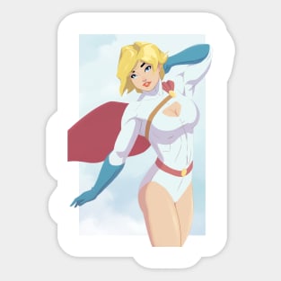 Power Girl 3k Sticker